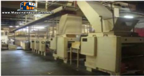 Linha para lamina��o biscoito cracker Baker Perkins