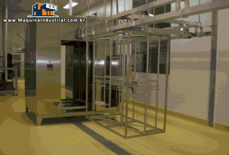 Linha para processos de preparo de carnes e vegetais