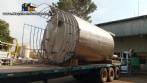 Tanque de armazenamento em a�o inox 30.000 litros com escada Fox Caldeiraria