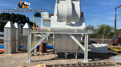 Misturador horizontal de p�s interno em a�o inox 1000 litros LIBRASIS