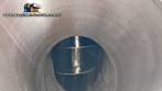 Silo de transferncia com rosca helicoidal transportadora inclinada em inox Maqinox