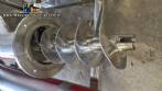 Silo de transferncia com rosca helicoidal transportadora inclinada em inox Maqinox
