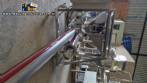Silo de transferncia com rosca helicoidal transportadora inclinada em inox Maqinox
