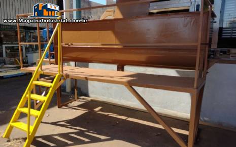 Misturador ribbon blender em a�o carbono 1200 litros