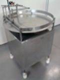 Mesa giratria em inox para frascos garrafas