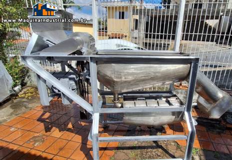 Despolpadeira em a�o inox 3 est�gios 3.000 kg por hora  Mec�nica Centen�rio
