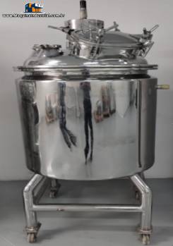 Tanque reator em a�o inox e agita��o 200 L