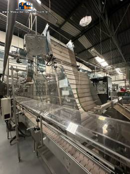 Linha de envase envasadora rotativa 30 pist�es rosqueadora 316 Ronchi