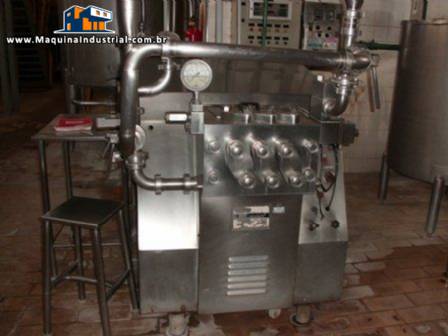Homogeneizador � cilindro alta press�o Treu APV