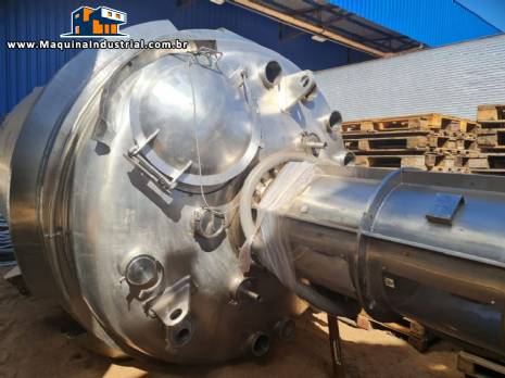 Reator de press�o inox 316 L 10 toneladas