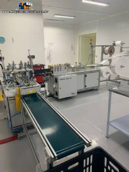 M�quina para produzir m�scaras cir�rgica Automatisa 60 m�scaras / minuto