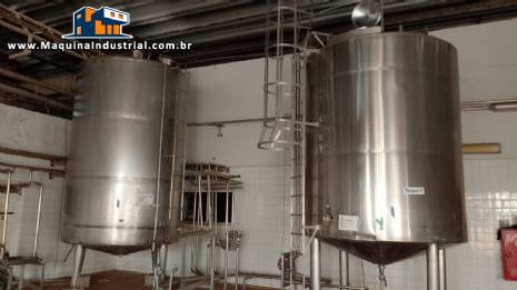 Tanque misturador encamisado em inox 15.000 litros