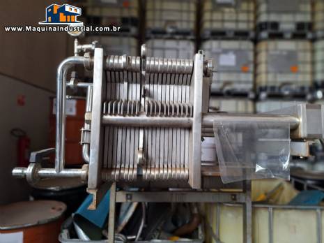 Filtro prensa de placas em inox com 20 placas SFOGGIAtech SRL