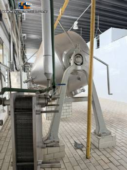 Misturador basculante com fundo cônico em aço inox