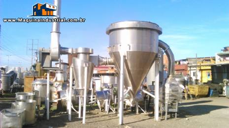 Secador Spray Dryer em ao inox