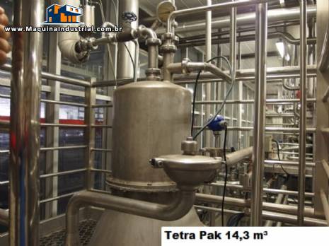 Linha para pasteuriza��o Tetra Pak