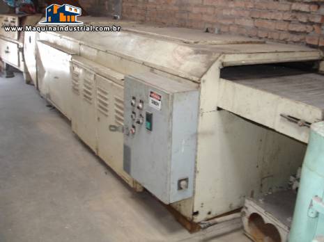 T�nel de resfriamento com esteira em a�o inox