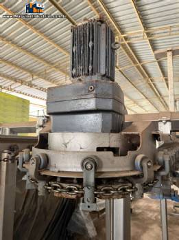 Cortador de patas garrafas 12.000 frangos hora Marel Stork