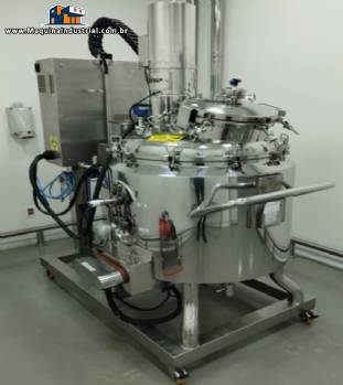 Reator de press�o 200 L inox 316 L elevador de tampa integrado RDS Inox