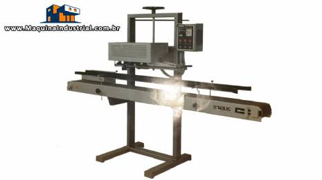 Soldadora cont�nua para sacos pl�sticos com esteira motorizada