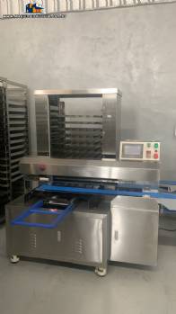 Alinhadora organizadora de biscoitos bolachas em bandejas 200 unidades por minuto