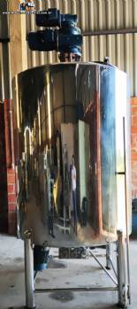 Reator tanque encamisado 2.800 L para cosm�ticos inox 316