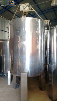Tanque de armazenamento em inox