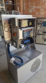 Seladora de tampas por indu��o autom�tica em inox para potes frascos 2019 GRC