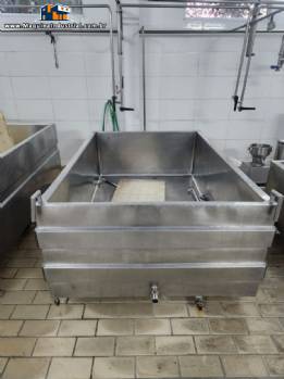Tanque encamisado em ao inox para fabricao de queijos 1500 litros