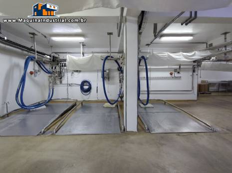 Balana de piso com rampa em ao inox 304 Alfa Instrumentos 1000 kg e 4000 Kg