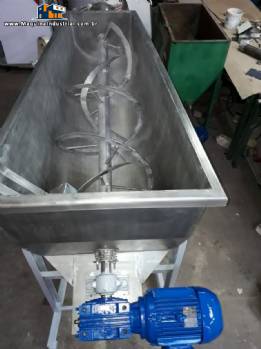 Misturador Ribbon Blender com rosca acoplada a�o inox