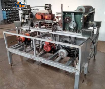 Cremeadeira recheadora formadora e prensa de placas de wafer