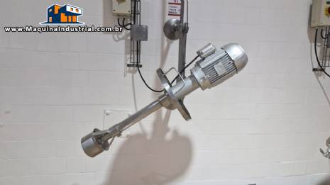 Agitador dispersor misturador homogeneizador em aço inox 5 CV Agitador dispersor misturador homogeneizador em aço inox 5 CV