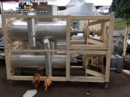 Cozinhador industrial para doces com raspador Cozinhador industrial para doces com raspador