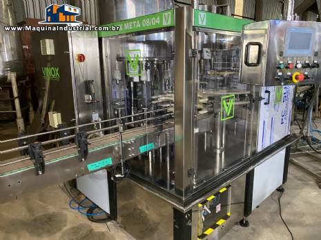 Envasadora rotativa bombonas galões de 1 á 5 litros Vinox Zegla com retrofit Envasadora rotativa bombonas galões de 1 á 5 litros Vinox Zegla com retrofit