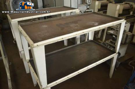 Mesa de resfriamento para balas Mesa de resfriamento para balas