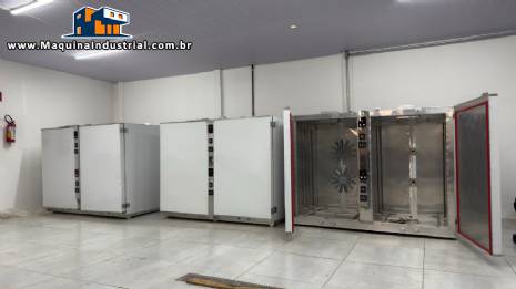 Secador desidratador forno em inox 120 bandejas Pleno Sol de 35 até 230 graus célsius Secador desidratador forno em inox 120 bandejas Pleno Sol de 35 até 230 graus célsius