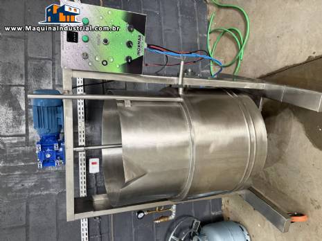 Tacho encamisado elétrico e gás em inox para doces geleias 250 litros Inoxmar Tacho encamisado elétrico e gás em inox para doces geleias 250 litros Inoxmar
