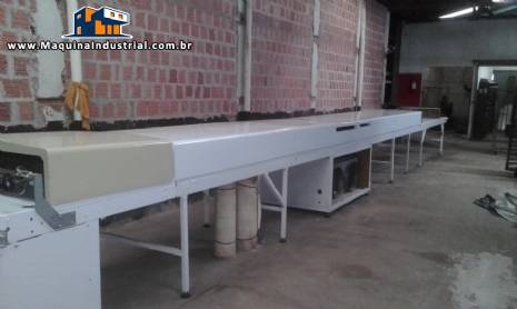 Túnel de resfriamento para chocolate com 12 metros Túnel de resfriamento para chocolate com 12 metros